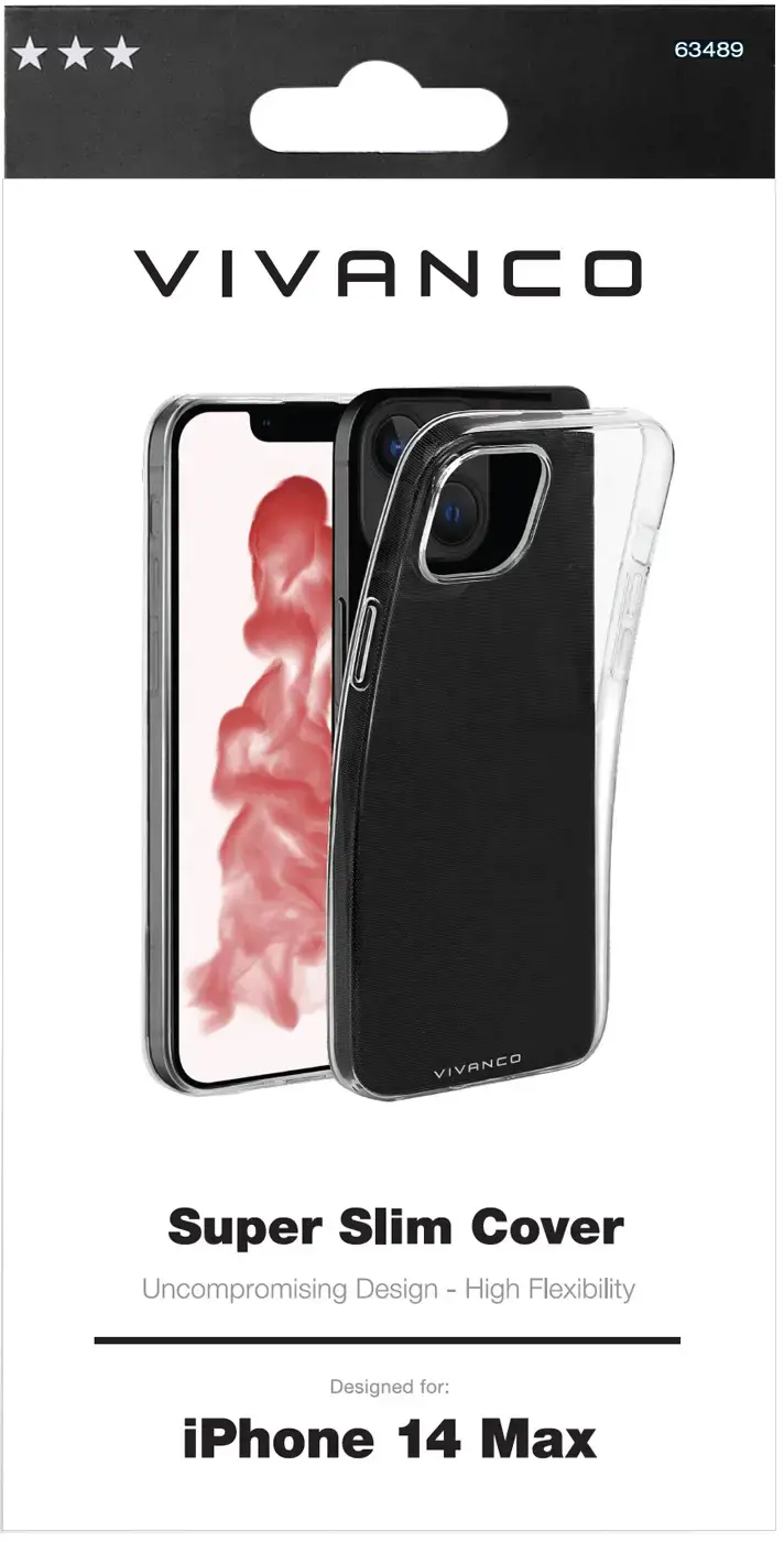 "Vivanco" dėklas "Super Slim Apple iPhone 14 Plus", skaidrus (63489)