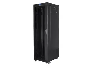 LANBERG 19 colių laisvai pastatoma 42U/600x1000 su stiklinėmis durelėmis LCD LCD savarankiškai surenkama plokščia pakuotė juoda