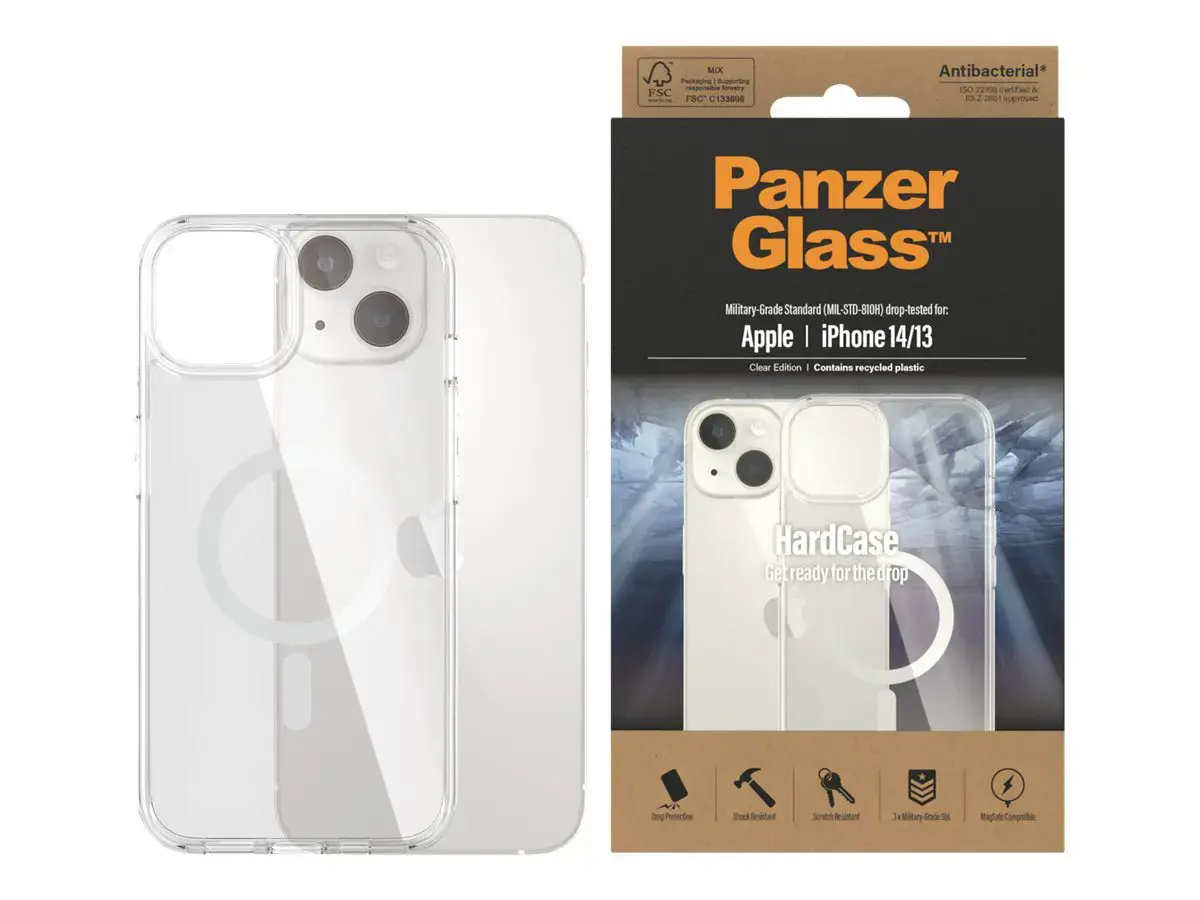 "PanzerGlass HardCase MagSafe Transparent", dangtelis, "Apple", "iphone 14", 15,5 cm (6,1"), skaidrus