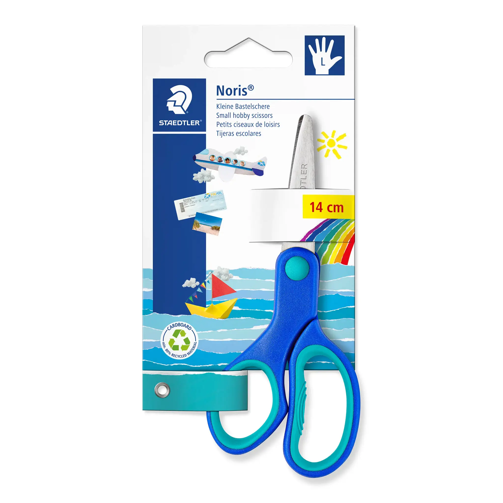 Žirklės STAEDTLER Norris Club BC, kairiarankiams, 14 cm