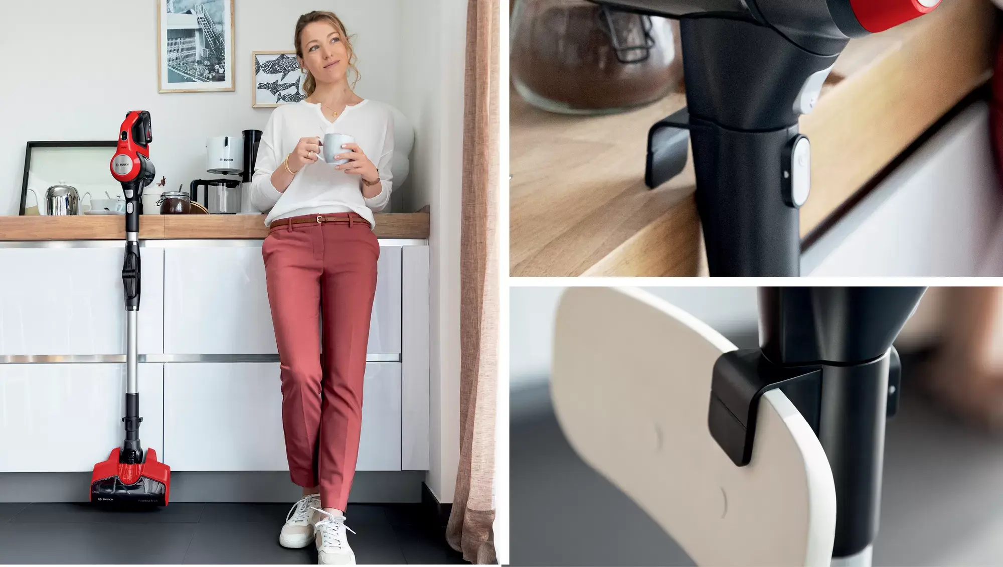 "Bosch" BBS711ANM, be maišelio, juoda, raudona, nerūdijantis plienas, 0,3 l, sausas, plikos grindys, kilimas, kietos grindys, laiptai, minkštasuoliai, akumuliatoriaus lygis