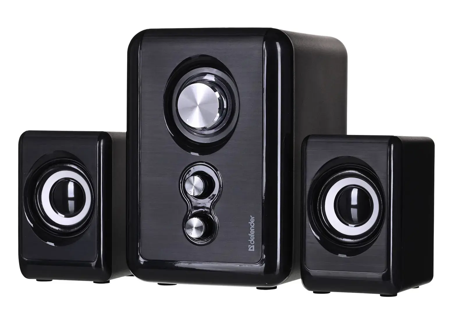 DEFENDER KOMPIUTERIO GARSIAKALBIAI V11 2.1 11W USB ŽEMŲ DAŽNIŲ IR ŽEMŲ DAŽNIŲ VALDYMAS 65111