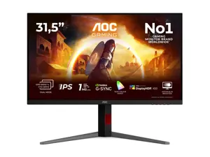 AOC U32G4U | 32 " | Fast IPS | UHD | 16:9 | 160 Hz | 1 ms | 3840 x 2160 pixels | 450 cd/m² | HDMI p…