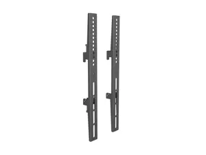 "Multibrackets M Pro Series" - Fiksuotos rankenos 400 mm, plokščiųjų skydų montavimo rankena, juoda, plienas, 30 kg, bėgis, M Pro serija