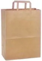 Pirkinių maišas, popierinis, 25 x 14 x 30 cm, 125 vnt., ruda sp.