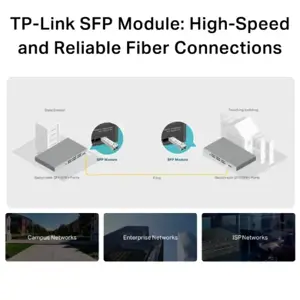TP-Link TL-SM311LS V3, Šviesolaidis, 1250 Mbps, 9/125 µm, 10000 m, 1310 nm, TP-Link