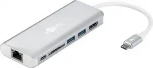 "Goobay USB-C Premium Multiport-Dock" 76788 Sidabrinė