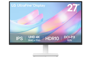 LCD Monitor LG 27" 4K Panel IPS 3840x2160 16:9 5 ms Tilt 27US500-W