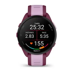 Išmanieji laikrodžiai "Garmin Forerunner 165 Music", uogų spalvos