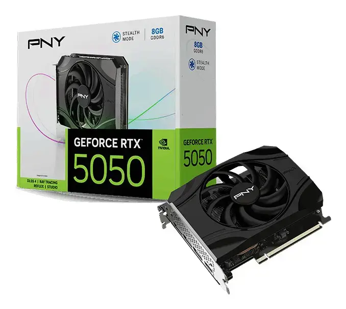 Vaizdo plokštė PNY GeForce RTX 5050 8 GB, GDDR6, VCG50508SFXPB1