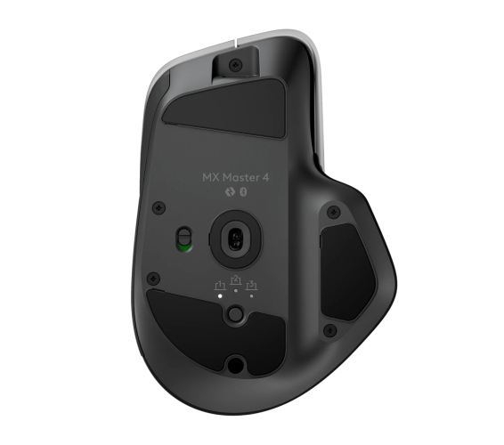 Logitech MX Master 4 Belaidė pelė RF Wireless + Bluetooth, 8000 DPI, Graphite