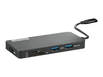 Lenovo GX90T77924, USB 3.2 Gen 1 (3.1 Gen 1) Type-C, Pilka, MicroSD (TransFlash), SD, HDMI, USB 2.0, USB 3.2 Gen 1 (3.1 Gen 1) Type-A, USB 3.2 Gen 1 (3.1 Gen 1) Type-C, CB, FCC, ICES, CE, RCM, VCCI, BSMI, Ukraina, EAC, KC, USB