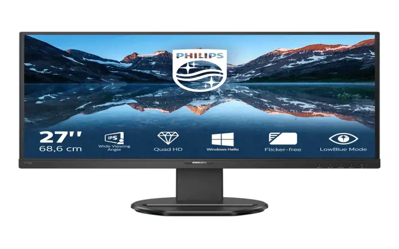 Monitorius Philips B Line 276B9/00, 68.6 cm (27"), 2560 x 1440 pixels, Quad HD, LED, 4 ms, Black