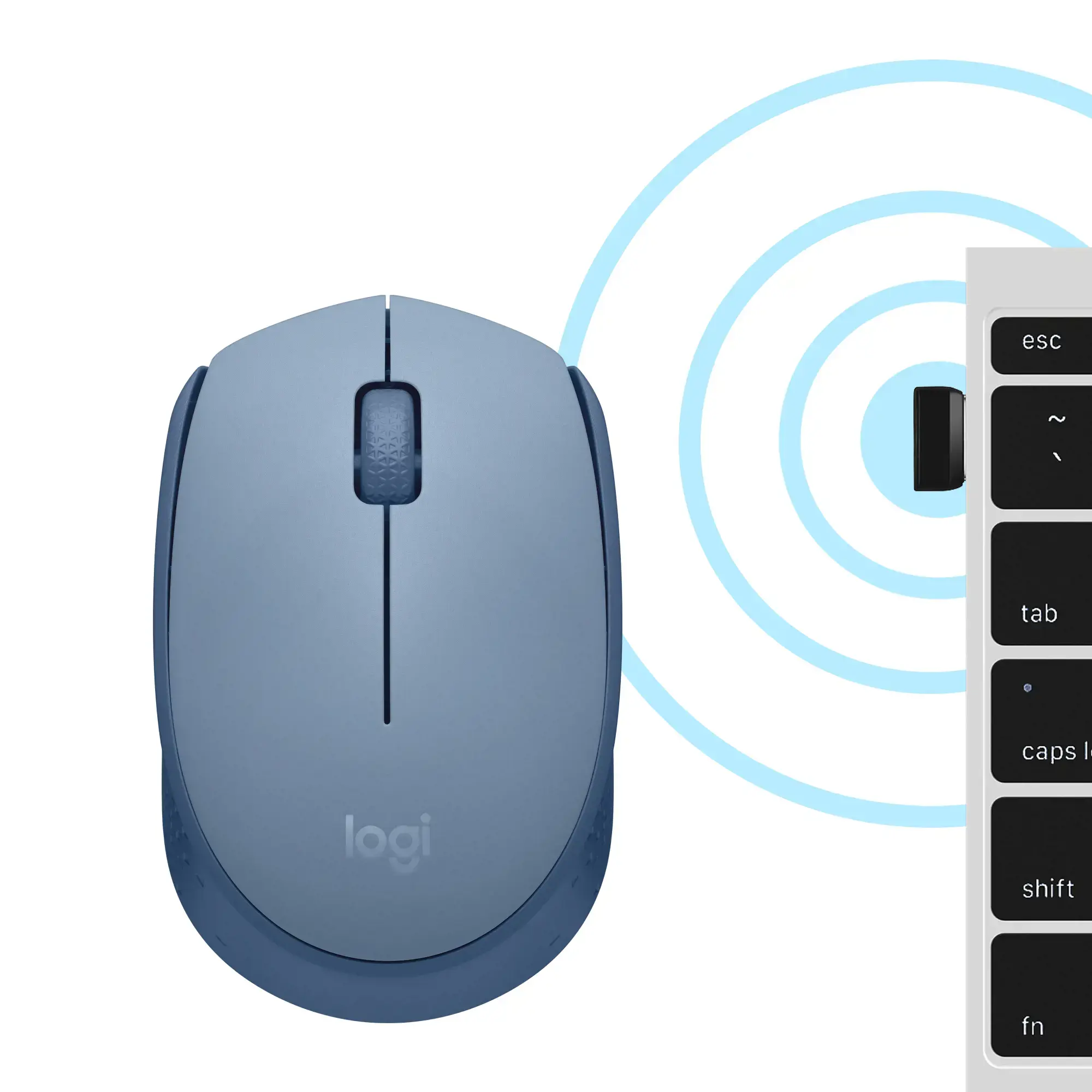 LOGITECH M171 belaidė pelė - MĖLYNA ŽALIA