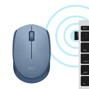 LOGITECH M171 belaidė pelė - MĖLYNA ŽALIA