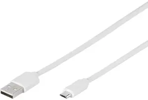 "Vivanco" kabelis USB - microUSB 1,0 m, baltas (35816)