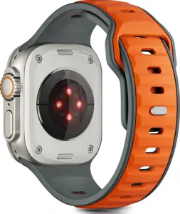 Tech-Protect watch strap IconBand Line Apple Watch 44/45/46/49mm, grey/orange