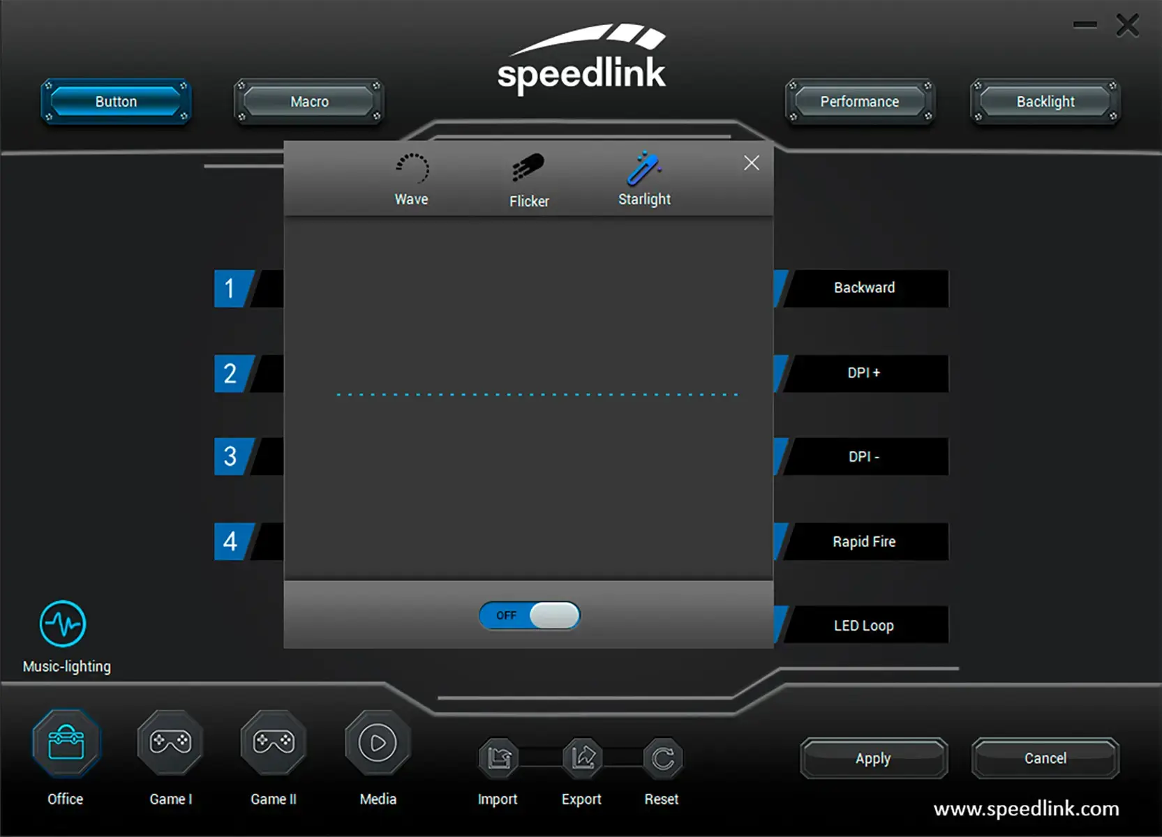 Speedlink mouse Decus NX RGB, black (SL-680024-RRBK)