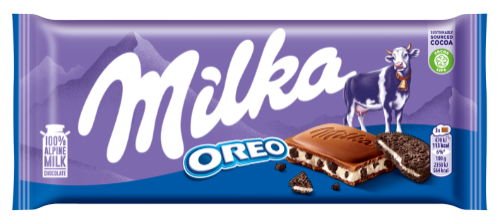 Pieniškas šokoladas su sausainiu MILKA Oreo Choco, 100 g