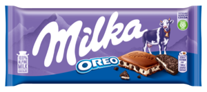 Pieniškas šokoladas su sausainiu MILKA Oreo Choco, 100 g