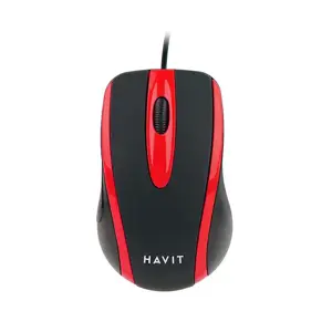 Havit HV-MS753 - universal computer mouse, red and black