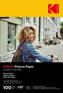 "Kodak Picture Paper" 230 g 11,8 milimetrų blizgus 4/6x100 (9891164)