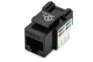 DIGITUS Keystone modulis Cat6 RJ45 neekranuotas kabelis, montuojamas per LSA juosteles, E klasė