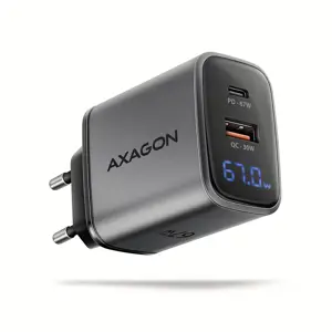 MOBILE CHARGER WALL USB 67W/GAN 2PORT ACU-PQ67D AXAGON