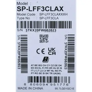 Samsung SP-LFF3CLAXXXH, 762 - 2540 mm (30 - 100"), 0.8 - 2.7 m, Wi-Fi 5 (802.11ac), High Dynamic Range 10+ (HDR10 Plus), Hybrid Log-Gamma (HLG), Samsung TV Plus, Tizen