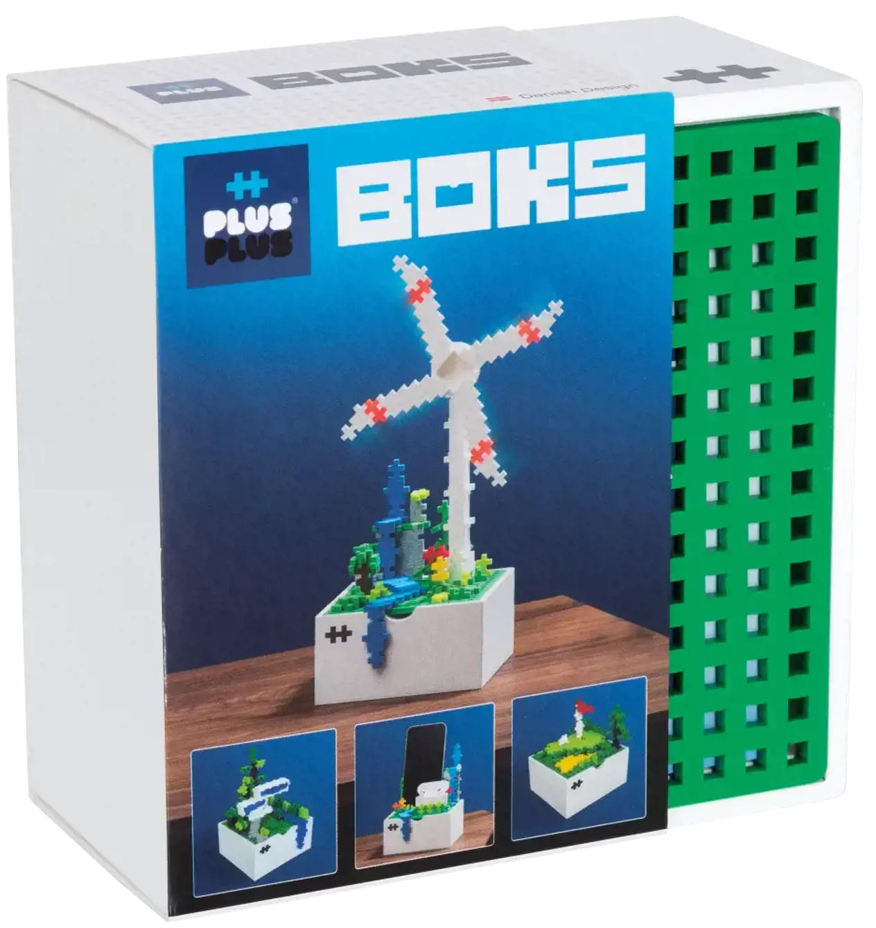 Plus Plus konstruktorius, Vėjo malūnas, medinė dėžutė