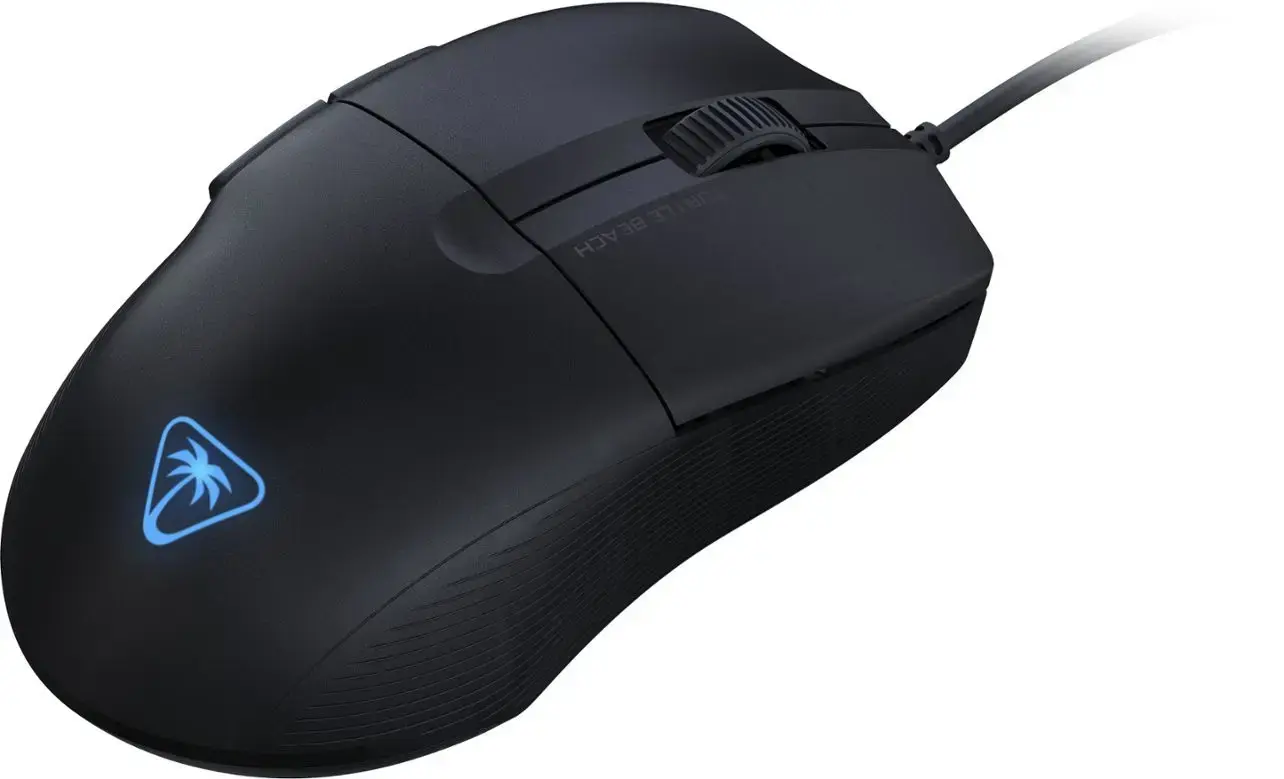 Turtle Beach Pure SEL - Ultra-Light Ergonomic RGB Gaming Mouse, 8K DPI Optical Sensor, Mechanical Switches, Pretension System, Pure PTFE glides, RGB Illumination Black, Right-hand, Optical, USB Type-A, 8000 DPI, Black
