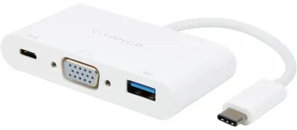 "Vivanco" USB-C - VGA 3in1 adapteris (45386)