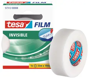 Permatoma lipni juostelė TESA Invisible Self-Adhesive Tape, užklijavus nematoma, lengva naudotis, 1…