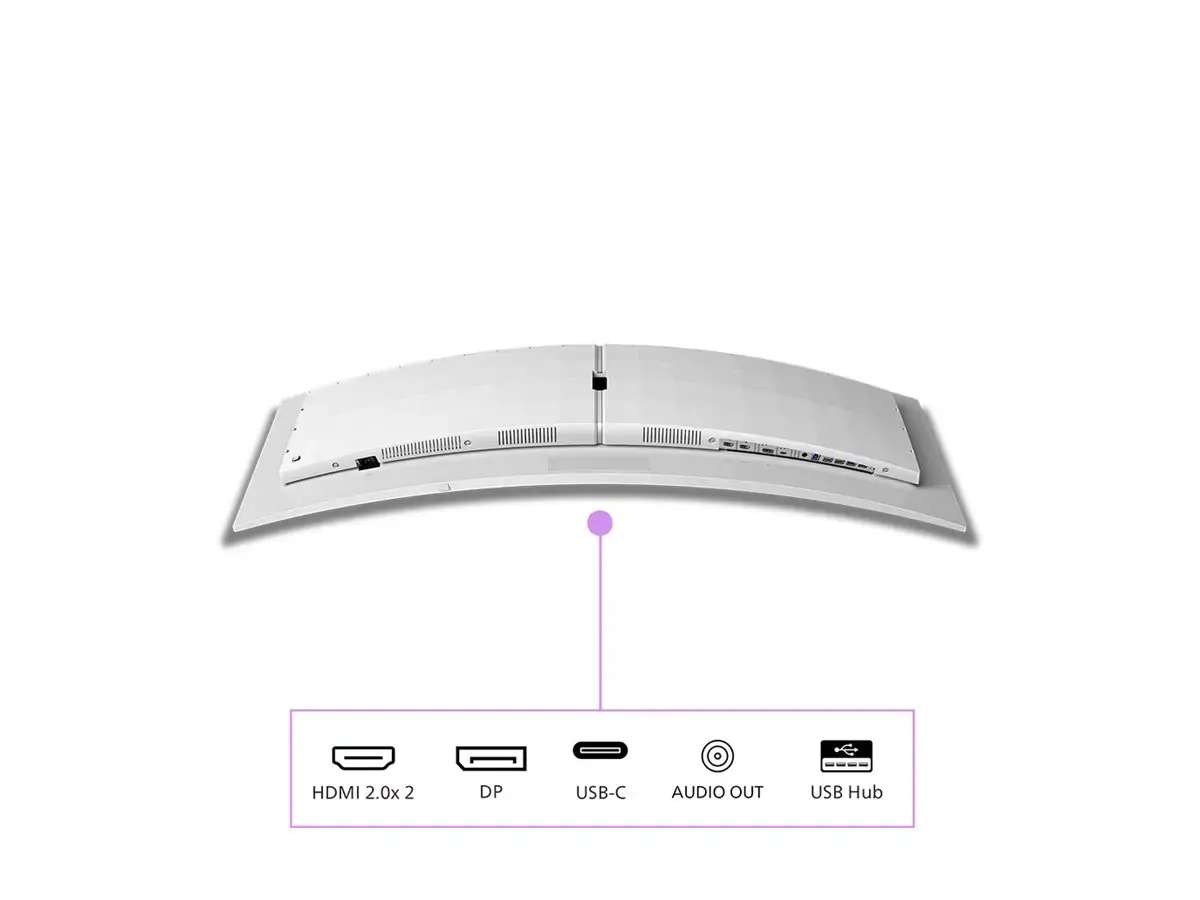 Philips Evnia 8000 49M2C8900L/00, 124.2 cm (48.9"), 5120 x 1440 pixels, Dual QHD, QDOLED, 0.03 ms, White