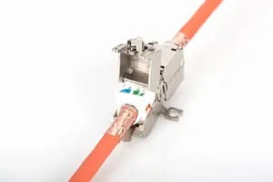 DIGITUS Lauko užbaigimo jungtis CAT 6A 500 MHz, skirta AWG 22-26, visiškai ekranuota, su keystone konstrukcija 26x35x80 mm