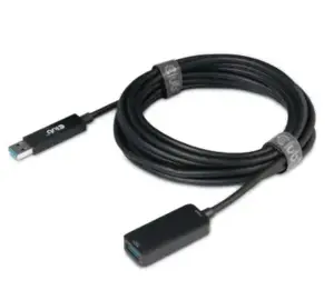CLUB3D USB 3.2 Gen2 Type A Extension Cable 10Gbps M/F 5m/16.40ft, 5 m, USB A, USB A, USB 3.2 Gen 2 (3.1 Gen 2), 10 Mbit/s, Black