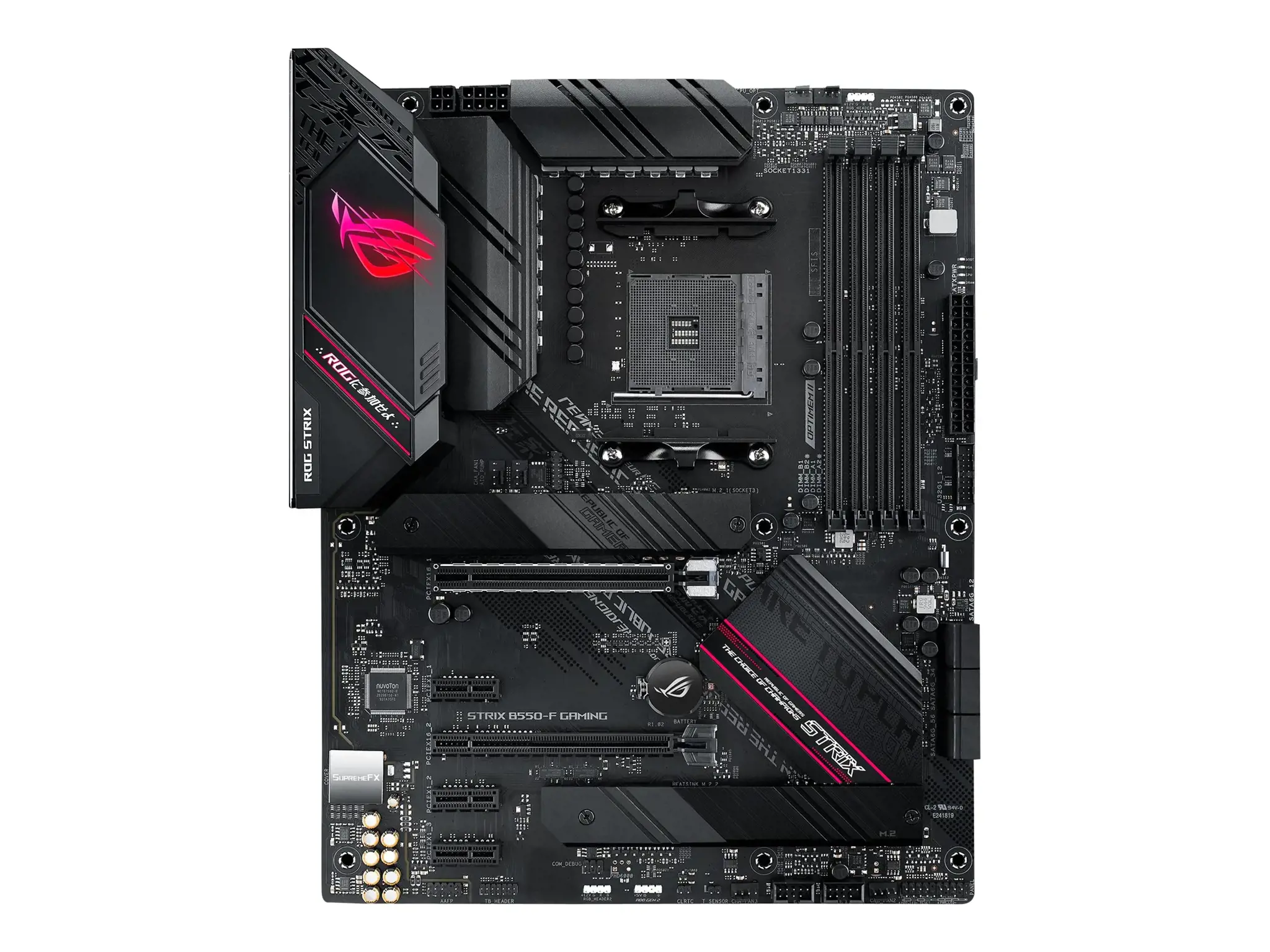 ASUS ROG STRIX B550-F GAMING, AMD, "Socket AM4", 3 kartos "AMD Ryzen™ 3", 3 kartos "AMD Ryzen 5", 3 kartos "AMD Ryzen™ 7", 3 kartos..., DDR4-SDRAM, 128 GB, DIMM