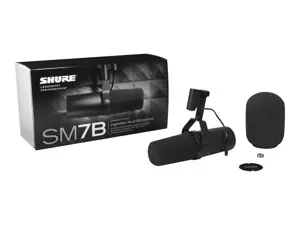 "Shure SM7B" mikrofonas Juodas studijinis mikrofonas