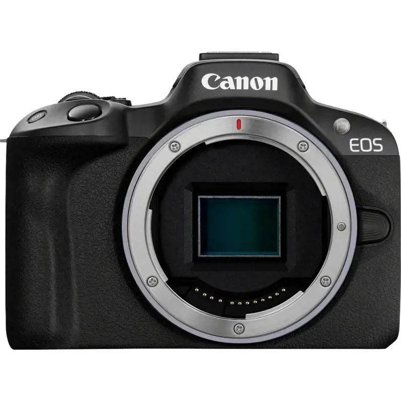 "Canon EOS R50", juoda + RF-S 18-45mm F4.5-6.3 IS STM rinkinys, 24,2 MP, 6000 x 4000 taškų, CMOS, 4K Ultra HD, jutiklinis ekranas, juoda