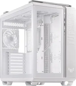ASUS TUF Gaming GT502 PLUS, Midi Tower, PC, White, ATX, micro ATX, Mini-ITX, 16.3 cm, 40 cm
