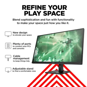 "HP OMEN by HP 27q", 68,6 cm (27"), 2560 x 1440 taškų, "Quad HD", 1 ms, juodas