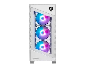MSI MPG VELOX 100R WHITE, Midi Tower, kompiuteris, baltas, ATX, žaidimų, 1x 120 mm