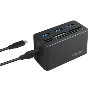 USB3.2 Gen 1 doko stotelė, 8 prievadai, mini, juoda