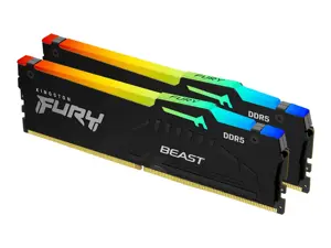 Kingston Technology FURY Beast 32GB 6000MT/s DDR5 CL30 DIMM (Kit of 2) RGB XMP