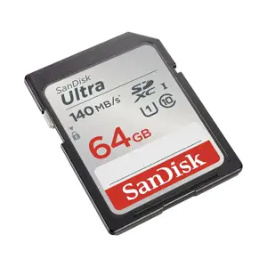 "SanDisk Ultra 64GB SDXC" atminties kortelė 140MB/s; EAN:619659200176
