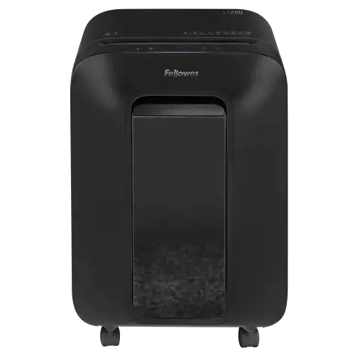 "Fellowes Powershred LX200", 4 x 12 mm, 22 l, jutiklinis, 4 ratukai, 2000 mm/min, 12 lapų