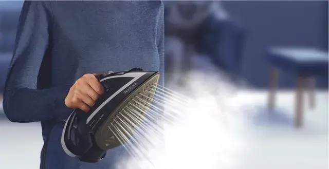 Tefal Puregliss FV8062E0, Dry & Steam iron, Durilium AirGlide Autoclean soleplate, 2 m, 270 g/min, Black, Grey, 50 g/min