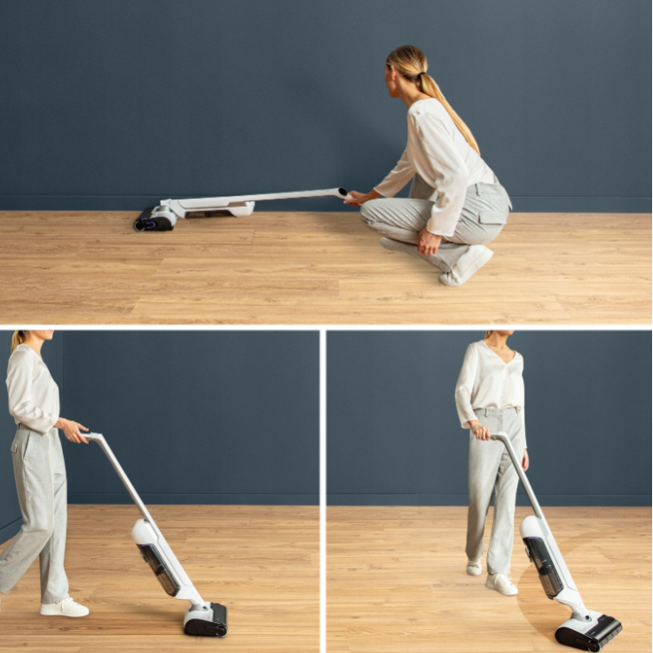 TEFAL Vacuum Cleaner | GF7540FO X-Clean 10 | Cordless operating | Stick | 200 W | 100-240 V | Operating time (max) 60 min | White/Silver