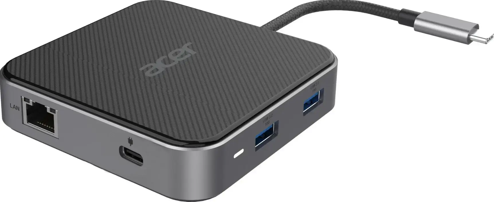ACER 7 in 1 USB4 8K kelių ekranų koncentratorius HDMI + DP + 2xUSB3.2 + USB C + RJ45 + 3,5 mm garso prievadas