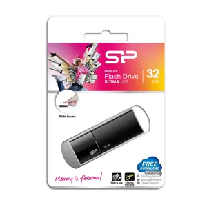 "Silicon Power Ultima U05", 32 GB, USB Type-A, 2.0, skaidrių, 9,2 g, juoda